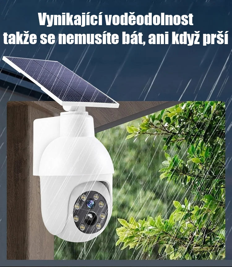 【360° panoramatický pohled / Bez potřeby Wi-Fi】Simulovaná monitorovací kamera pouliční osvětlení