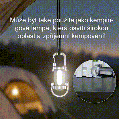 【3 v 1 multifunkční】přenosná SOS nouzová svítilna