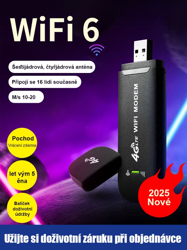 【Doživotní bezplatný přístup k internetu】Bezdrátová síťová karta WiFi pro přenosné použití