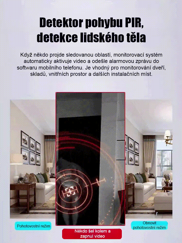 【HFH-Ultra dlouhá výdrž】Bezdrátová kamera bez nutnosti napájení