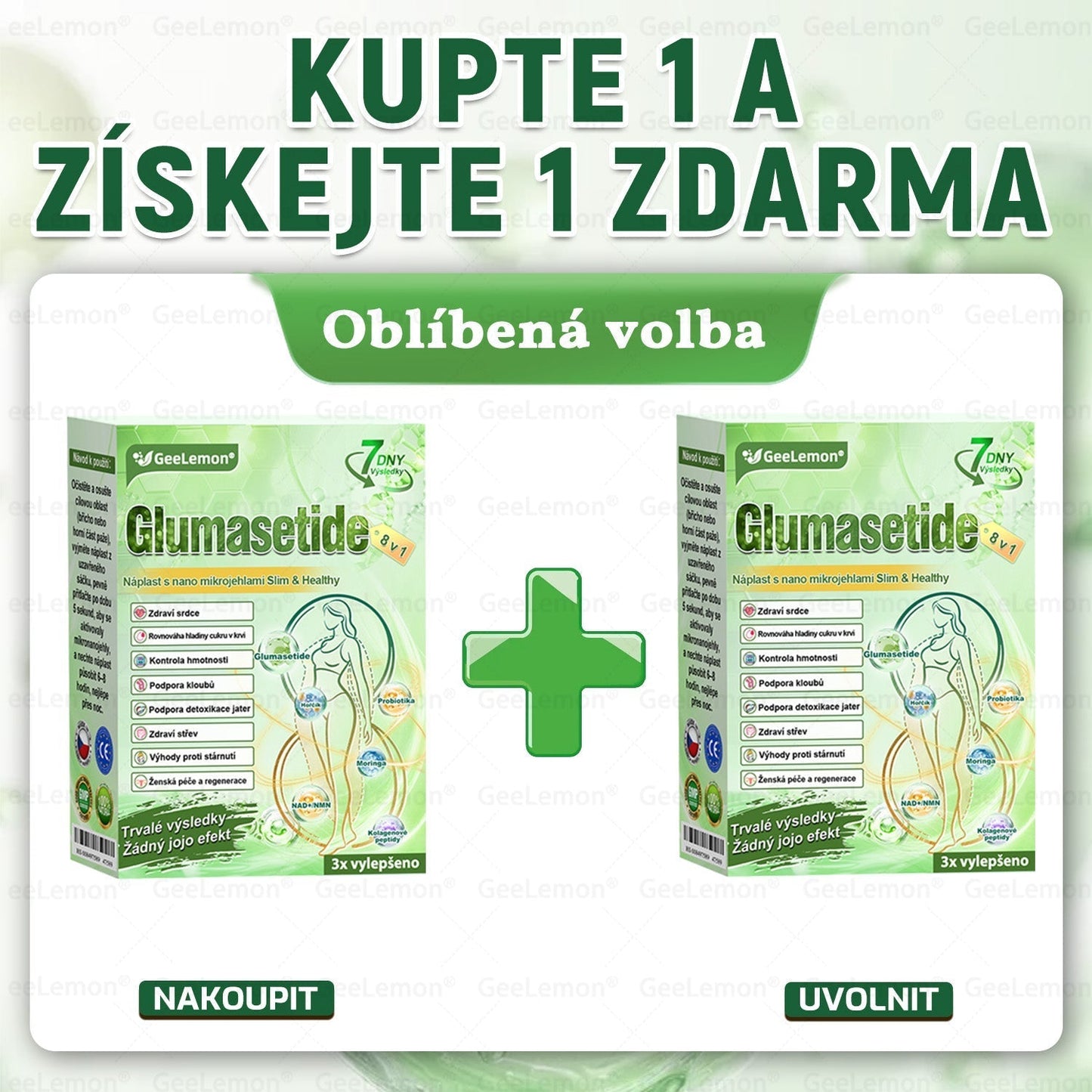 🌿🌿Doporučeno Fakultní nemocnicí Motol ·  Oficiální prodejna BENU | 🎁 𝐆𝐞𝑒𝑙𝑒𝐦𝐨𝐧® Glum𝐚𝐬𝐞tide 8 v 1 – Zeštíhlující nano mikrojihlový náplast 🇨🇿 Jen 1× denně ✅ Viditelné změny za 7 dní – na obezitu, kardiovaskulární zdraví, diabetes a kloubní problémy