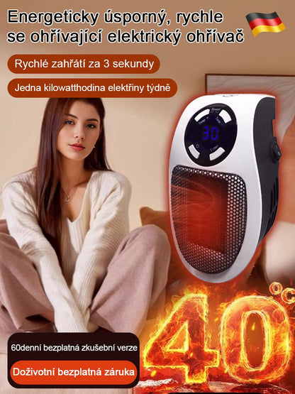 Úsporný rychlohřívací teplovzdušný ventilátor